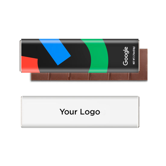 1.5oz Chocolate Bar with Custom Designed or Imprinted Sleeve
