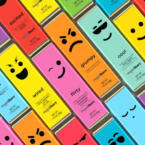 "High Five" - Moodibar Gourmet Belgian Chocolate 5 Bar Gift Pack