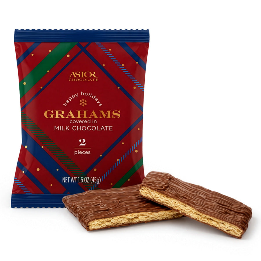 Holiday - 2pc Milk Chocolate Covered Grahams