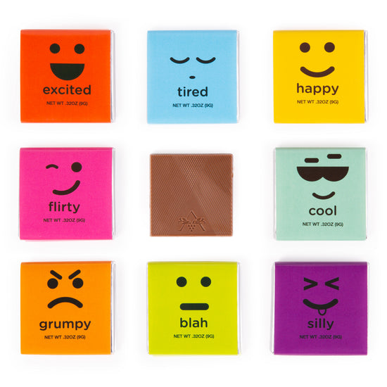 Moodibars Gourmet Belgian Chocolate Squares 10pc Gift Set