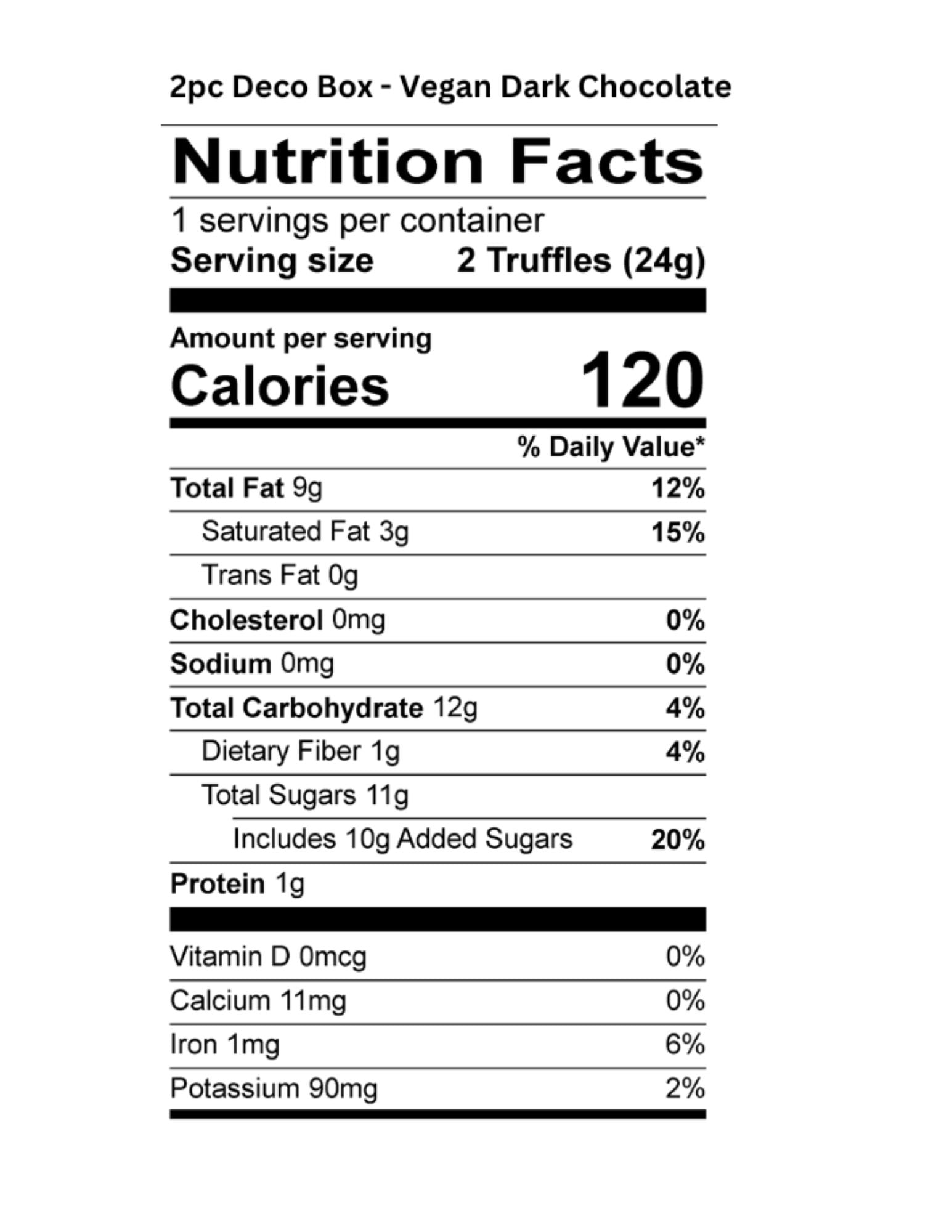 2pc Parve Deco Truffle Box