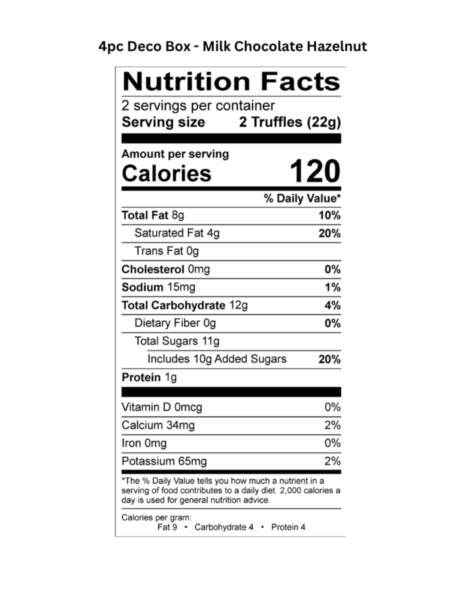 4pc Deco Truffle Box