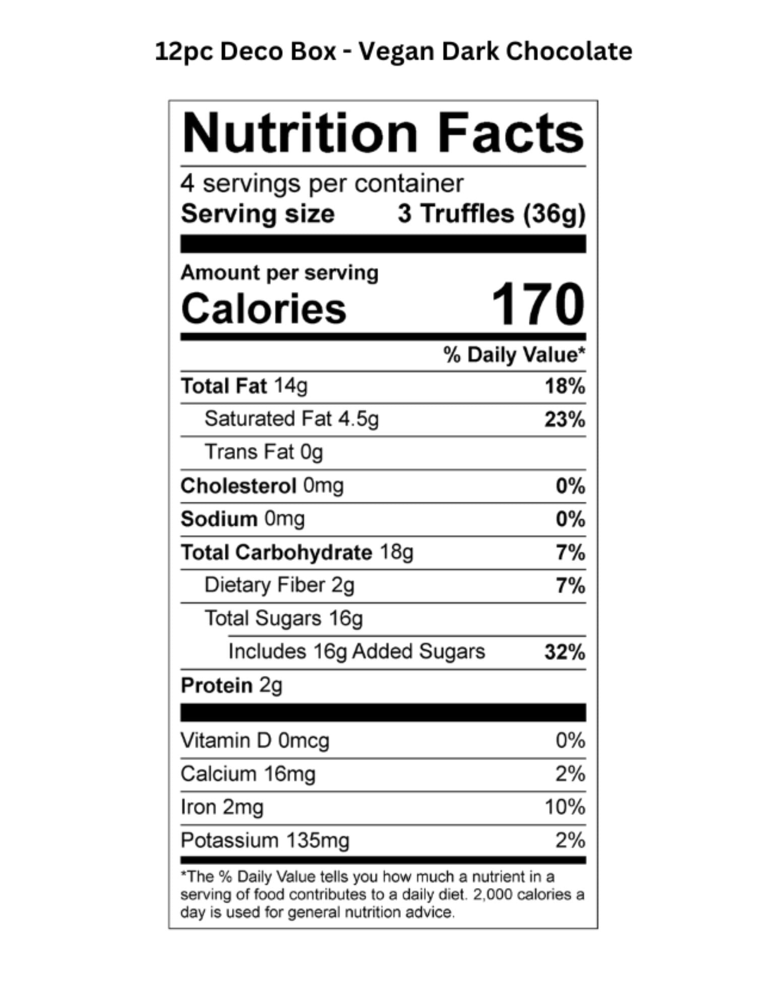 12pc Parve Deco Truffle Box