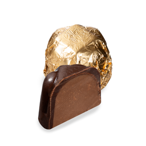 Parve Hazelnut Filled Truffles - 160 Truffles - Bulk